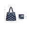 Wrapables Medium Foldable Tote Nylon Reusable Grocery Bag (Set of 2), Ocean Fish